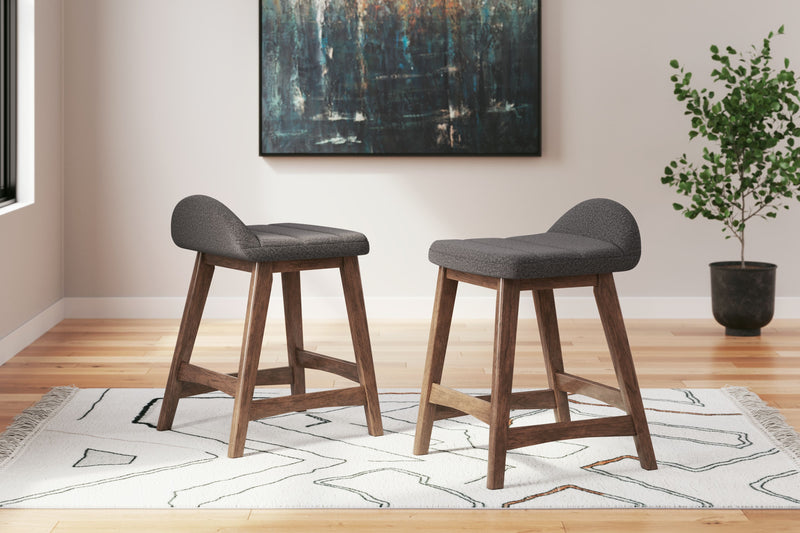 Lyncott - Upholstered Barstool (Set of 2) - JaxCo Furniture