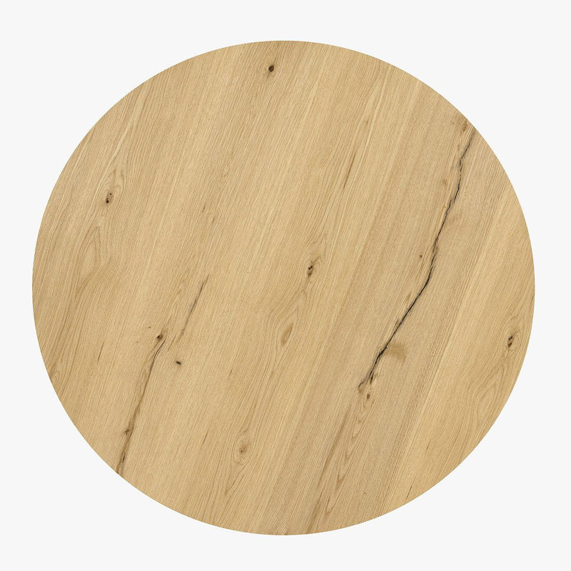 Layne - Round Coffee Table With Casters - JaxCo Furniture