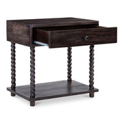 Tabitha - Nightstand - Dark Brown - JaxCo Furniture