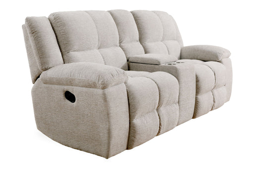 Buster - Manual Reclining Console Loveseat - Opal Taupe - JaxCo Furniture