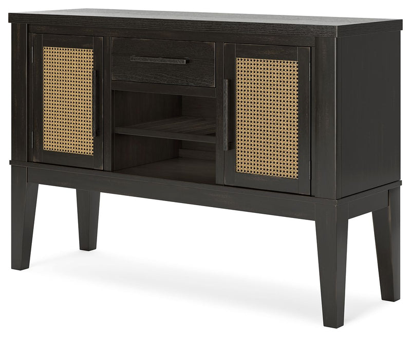 Galliden - Black - Dining Room Server - JaxCo Furniture
