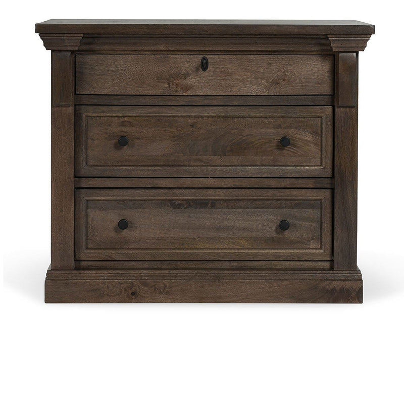 Adelaide - Wood 3 Drawer Nightstand - Cocoa Brown - JaxCo Furniture