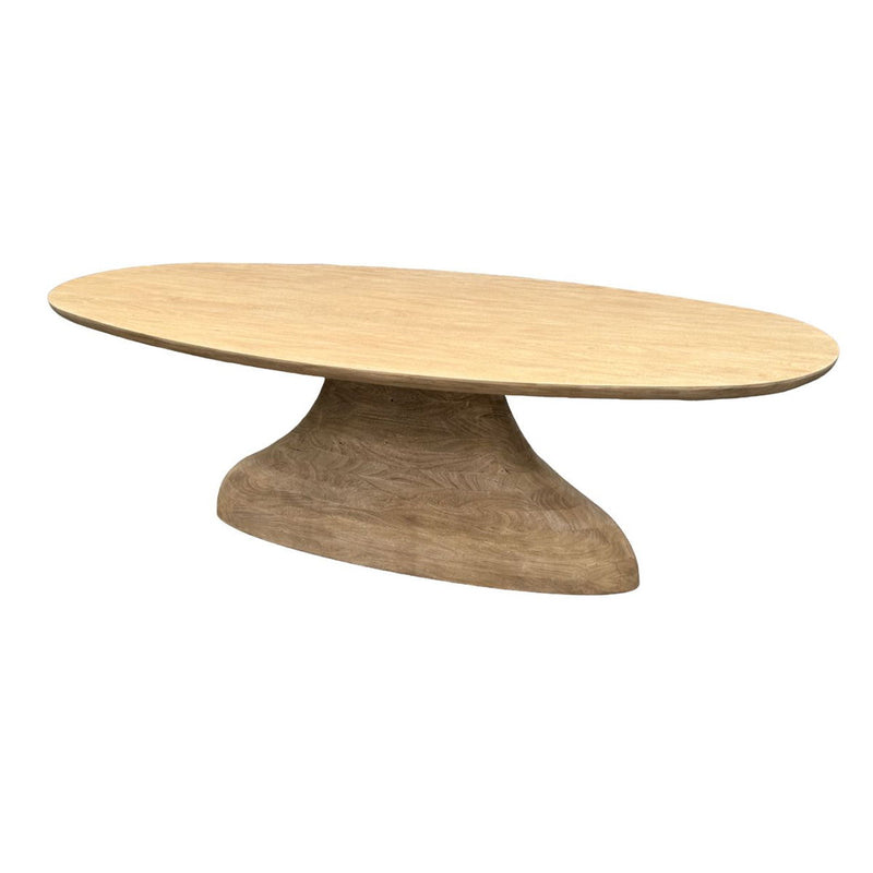 Amra - 94" Dining Table - Sandstone Greige - JaxCo Furniture