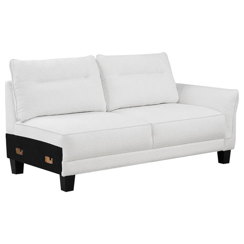 Caspian - Upholstered Curved Arm Chaise Sectional Sofa - JaxCo Furniture