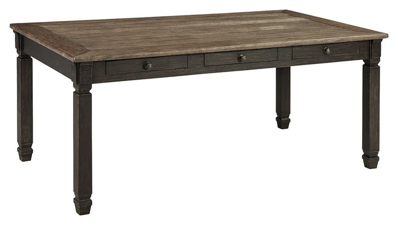 Tyler - Black / Gray - Rectangular Dining Room Table - JaxCo Furniture