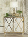 Astilbe - 2-Door Mirrored Accent Cabinet - Silver And Champagne - JaxCo Furniture