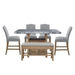 Grayson - Counter Dining Set - Distressed Wood Base - JaxCo Furniture