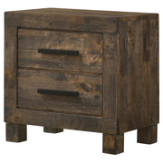 Woodmont - 2-Drawer Nightstand - Rustic Golden Brown - JaxCo Furniture