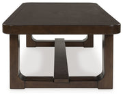 Breckington - Dark Brown - Rectangular Cocktail Table - JaxCo Furniture