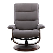 Knight - Manual Reclining Swivel Chair and Ottoman - JaxCo Furniture