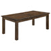 Coleman - Rectangular Dining Table - Rustic Golden Brown - JaxCo Furniture