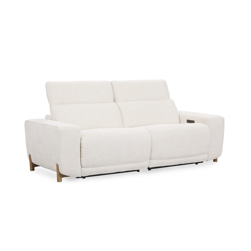 Darrow - Upholstered Power Recliner Sofa - White - JaxCo Furniture
