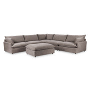 Caplan - 6 Piece Modular Sectional With Ottoman - JaxCo Furniture