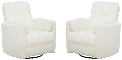 Radius - Power Swivel Glider Recliner (Set of 2) - JaxCo Furniture