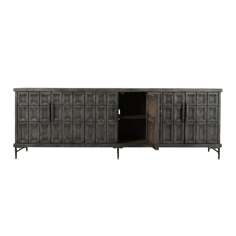 Willmark - 6 Door Iron Leg Sideboard - JaxCo Furniture