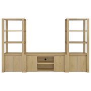 Laurelton - 3 Piece Entertainment Center TV Stand - Light Oak - JaxCo Furniture