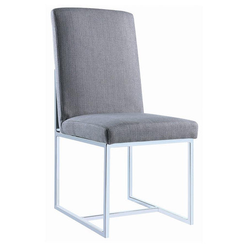 Mackinnon - Upholstered Dining Side Chair (Set of 2) - Gray - JaxCo Furniture
