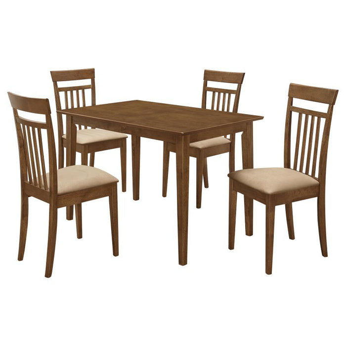 Robles - 5 Piece Rectangular Dining Table Set - Chestnut - JaxCo Furniture