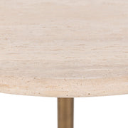 Malani - Travertine Gathering Table - JaxCo Furniture