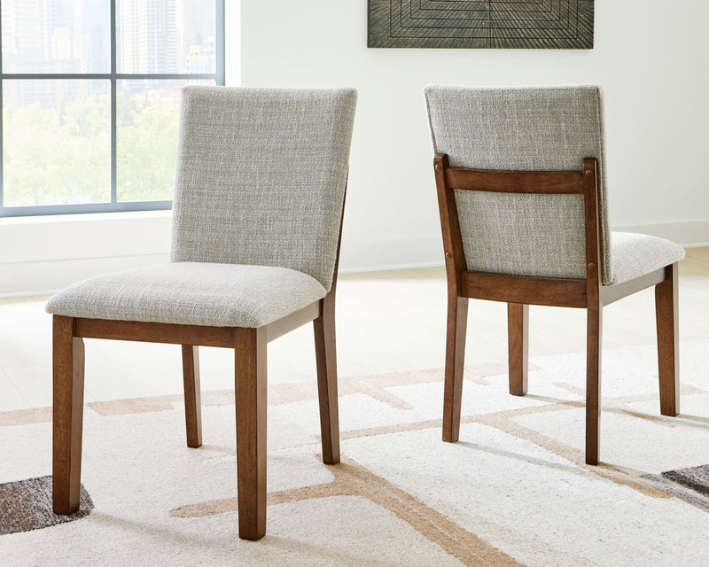 Kraeburn - Beige / Brown - Dining Upholstered Side Chair (Set of 2) - JaxCo Furniture