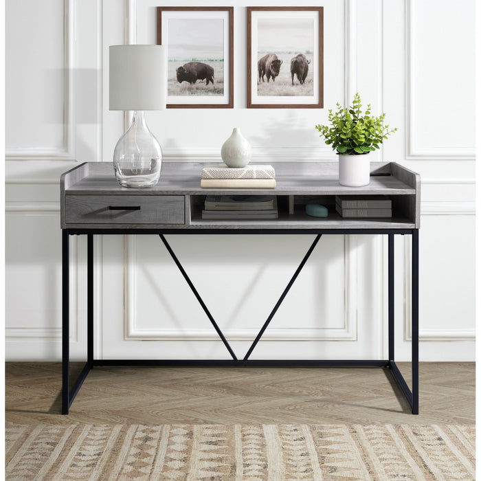 Preston - Desk - Grey - JaxCo Furniture