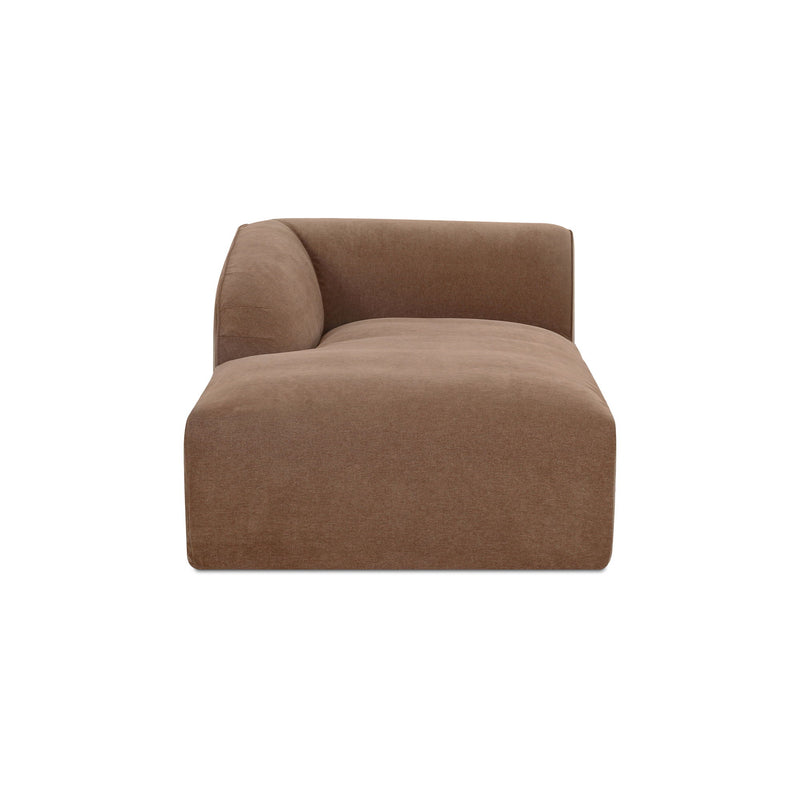 Isla - Left Arm Facing Chaise - Light Brown - JaxCo Furniture