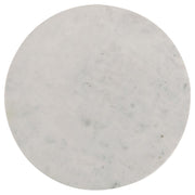 Astoria - Round Genuine Marble Side End Table - White - JaxCo Furniture