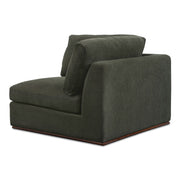 Rue - Corner Chair - Deep Green - JaxCo Furniture