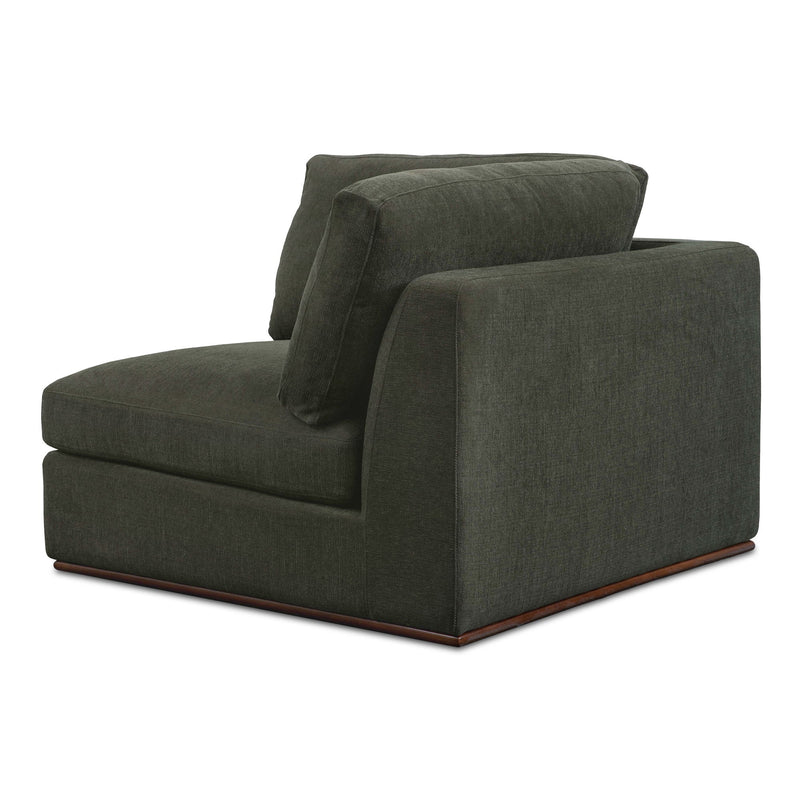Rue - Corner Chair - Deep Green - JaxCo Furniture