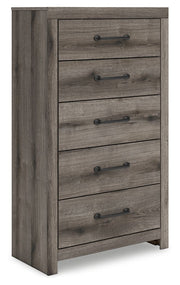 Graystorm - Brown Gray - Five Drawer Chest - JaxCo Furniture