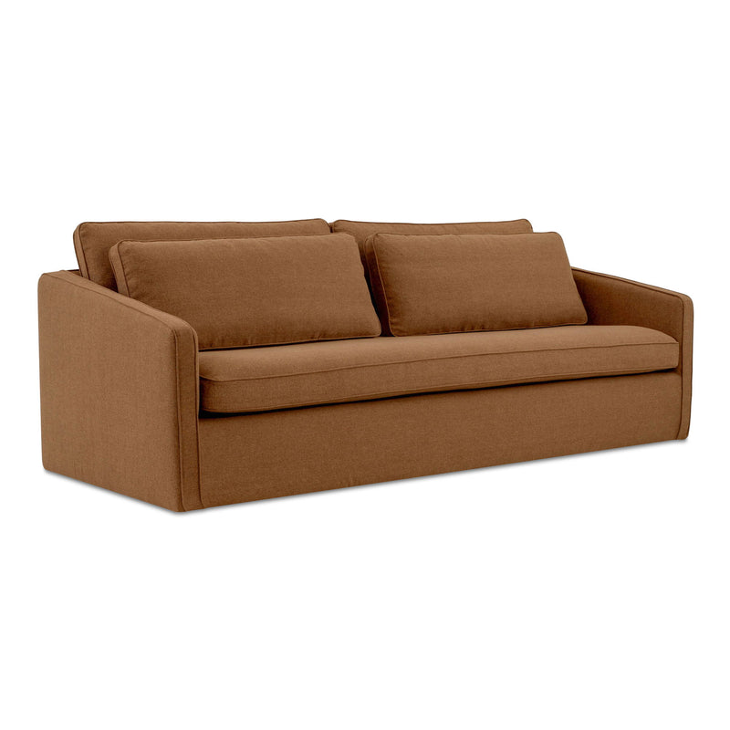 Phoebe - Stationary Sofa - Orange - JaxCo Furniture