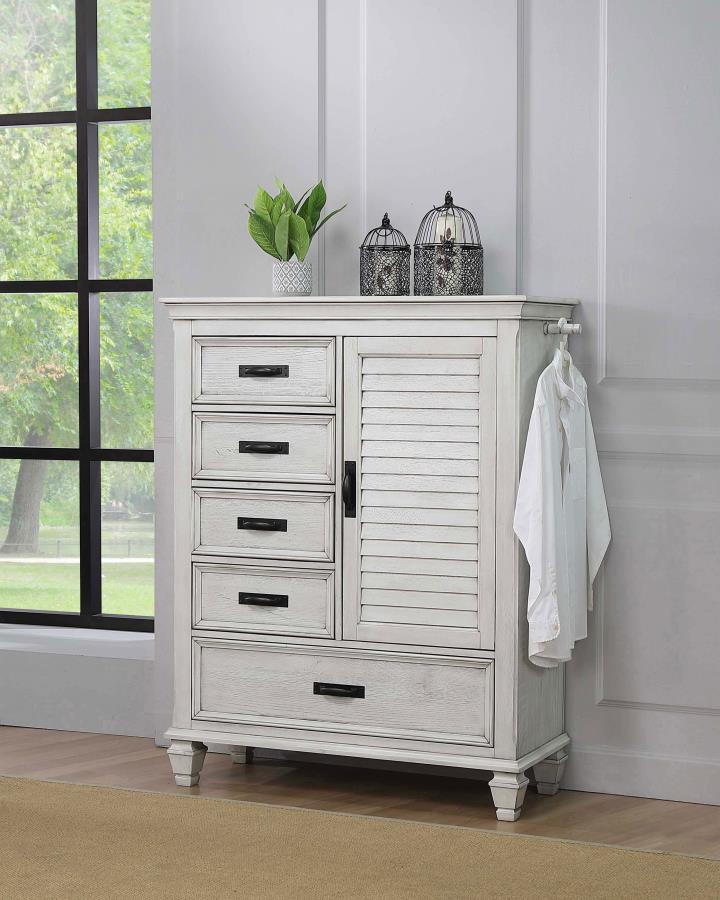 Franco - 5-Drawer Door Chest - JaxCo Furniture