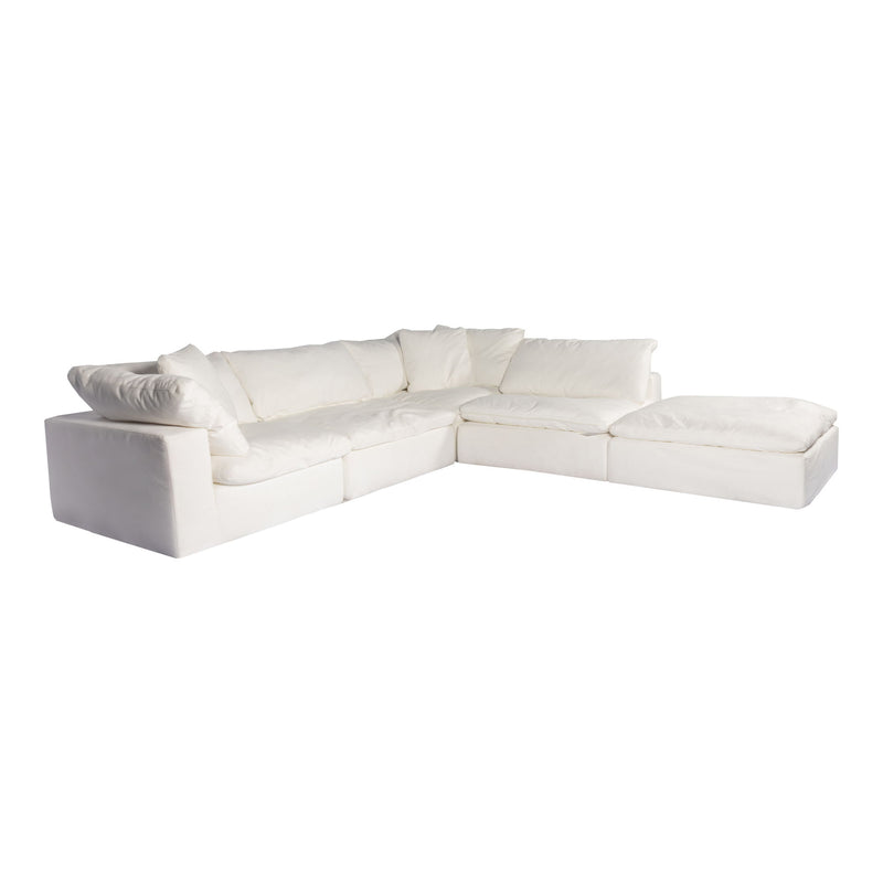 Clay - Livesmart Fabric Dream Modular Sectional - Cream - JaxCo Furniture