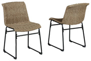 Amaris - Brown / Black - Chair (Set of 2) - JaxCo Furniture