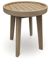 Marina Sun - Beige - Round End Table - JaxCo Furniture