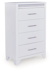 Jarlee - White - Four Drawer Chest - JaxCo Furniture