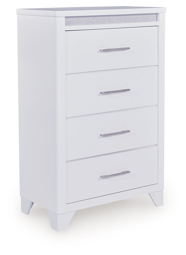Jarlee - White - Four Drawer Chest - JaxCo Furniture