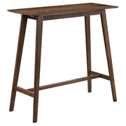 Finnick - Rectangular Pub Height Bar Table - Walnut - JaxCo Furniture