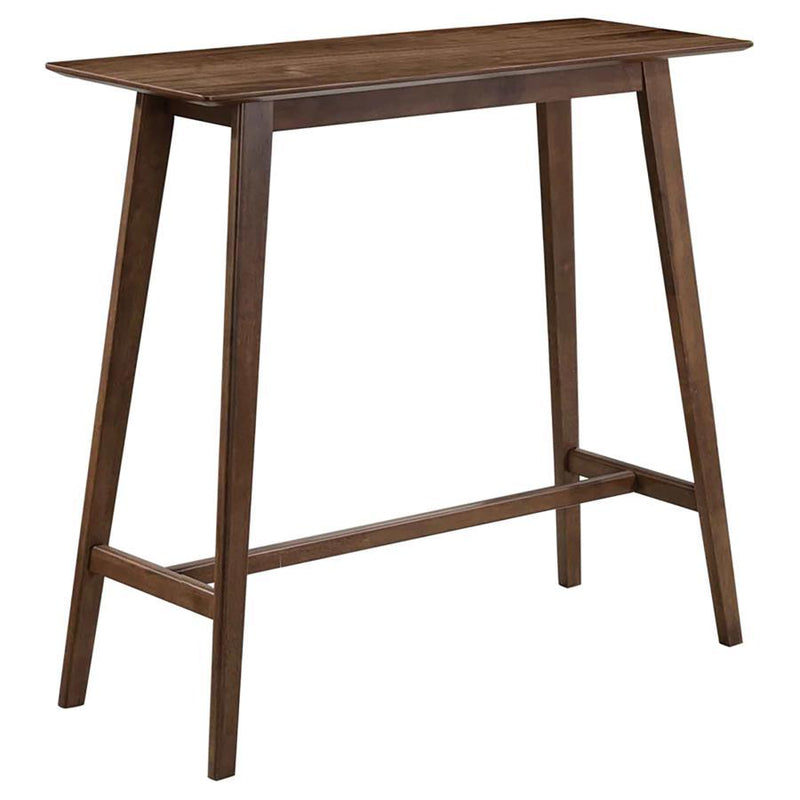 Finnick - Rectangular Pub Height Bar Table - Walnut - JaxCo Furniture