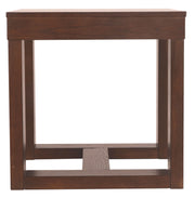 Watson - Dark Brown - Square End Table - JaxCo Furniture