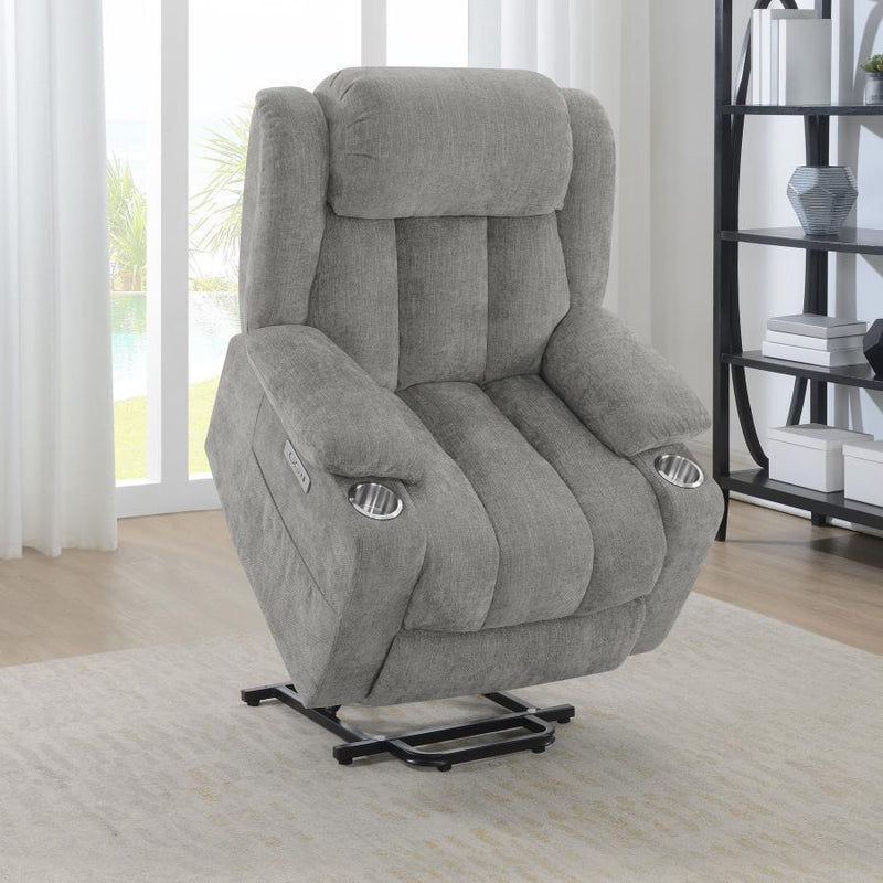 Houston - Upholstered Power Lift Recliner Chair - JaxCo Furniture