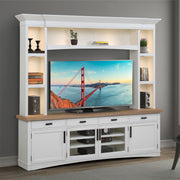 Americana Modern - TV Console with Hutch and LED Lights - JaxCo Furniture