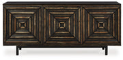 Fair Ridge - Distressed Black - Accent Cabinet - JaxCo Furniture