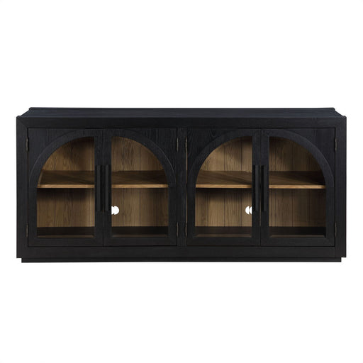 Magnolia - Cathedral Doored Server - Black - JaxCo Furniture