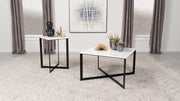 Tobin - Marble Top Coffee And End Table Set - JaxCo Furniture