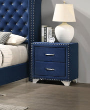 Melody - Upholstered 2-Drawer Nightstand - JaxCo Furniture