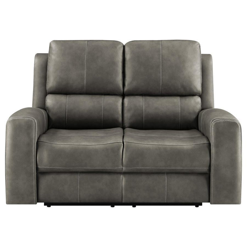 Brickston - Triple Power Reclining Loveseat - JaxCo Furniture
