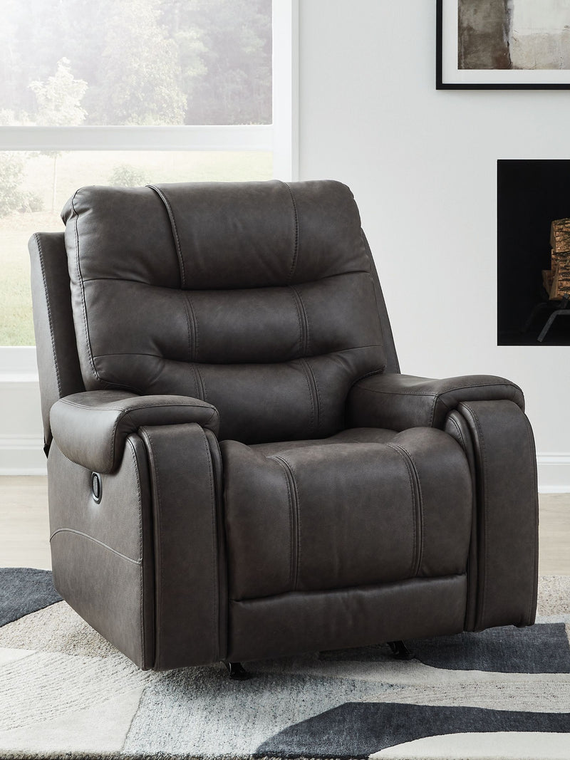 Femley - Smoke - Rocker Recliner - JaxCo Furniture