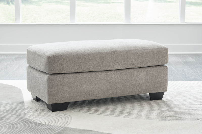 Avenal Park - Flannel - Ottoman - JaxCo Furniture