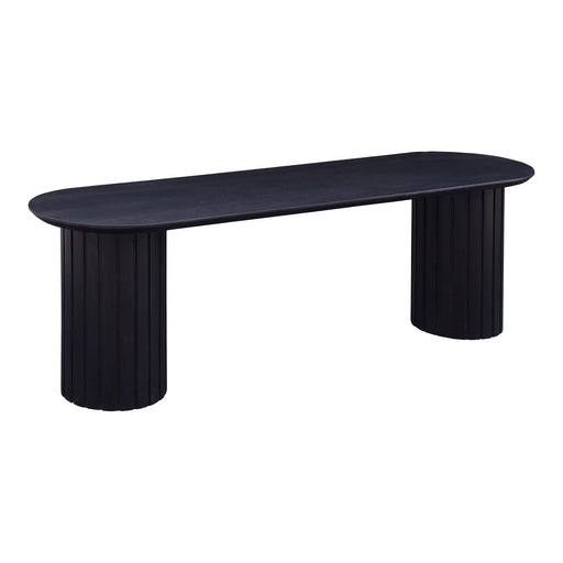 Povera - Wood Dining Bench - Black - JaxCo Furniture